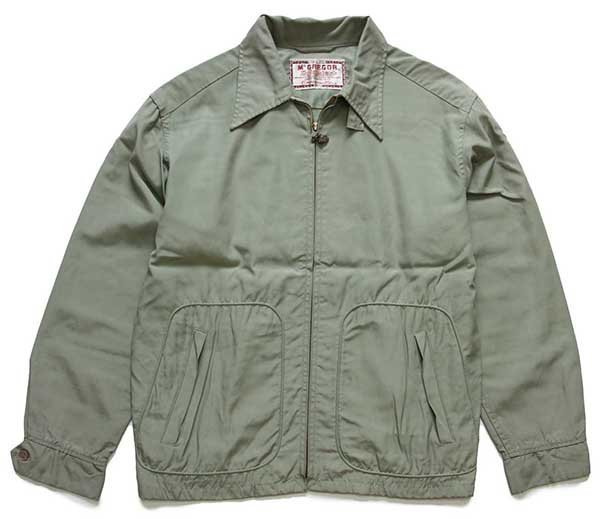 60s USA製 McGREGORマクレガー チンスト付き ドリズラージャケット