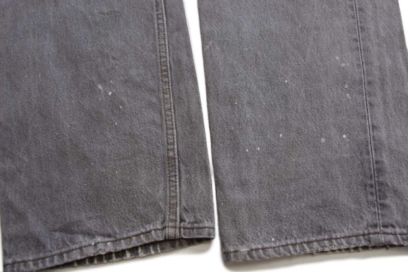 90s USA製 Levi'sリーバイス 501 先染め ブラック デニムパンツ