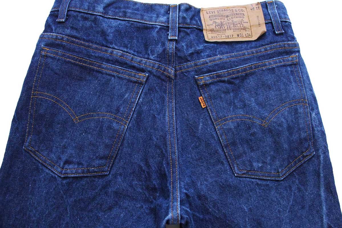 80s USA製 Levi'sリーバイス 517 デニムパンツ W31 L34☆88 ブーツ
