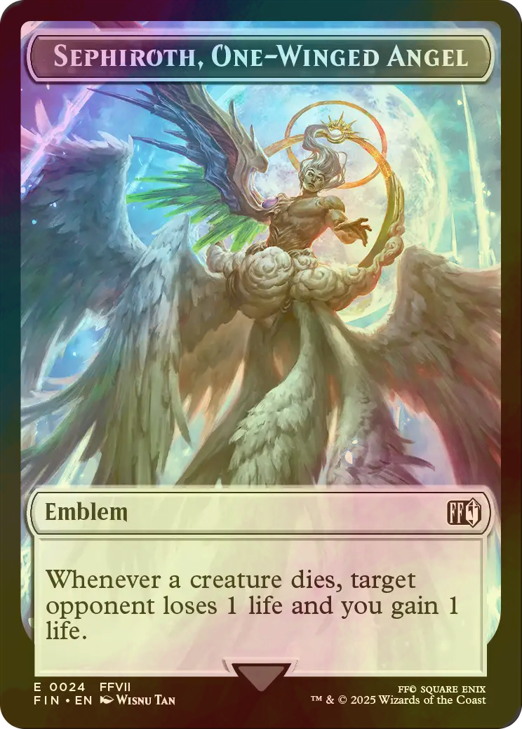 片翼の天使、セフィロス】 ステンレストークン 片翼の天使、セフィロス