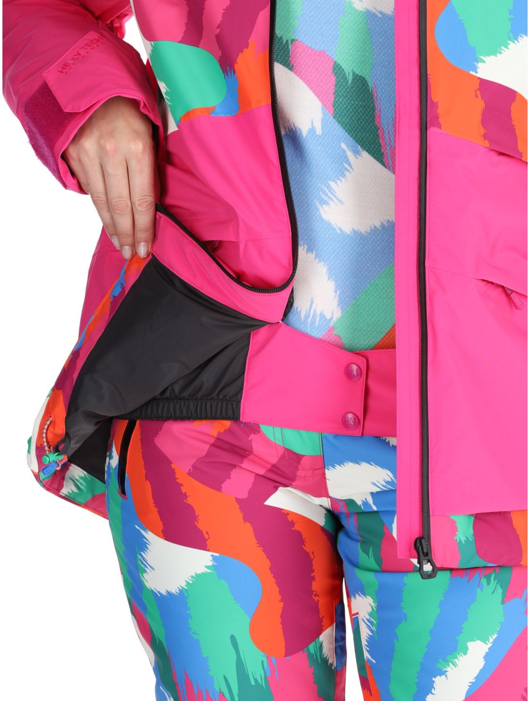 Helly Hansen, W Powchaser 2.0 ski jacket women JPB AOP multicolor