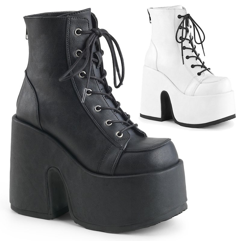 取り寄せ]CAMEL-203 / ビーガンレザー / 厚底シューズ【DEMONIA