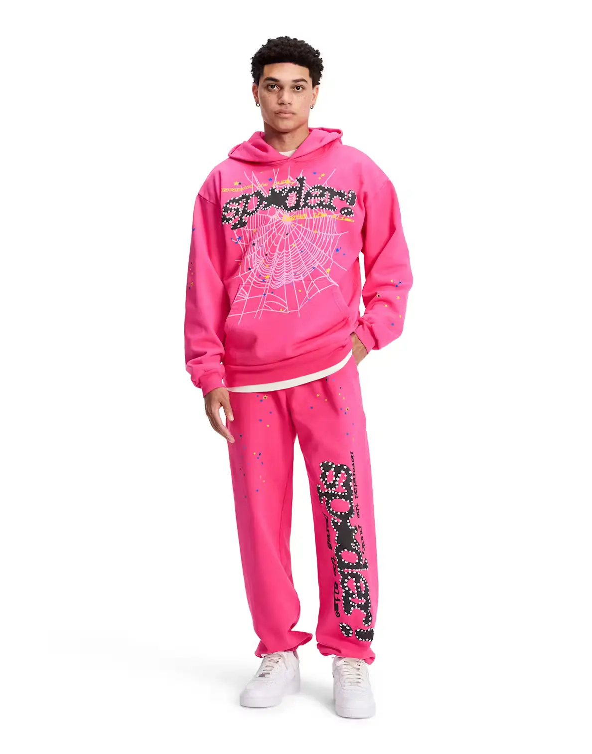 Sp5der P*NK V2 Sweatpant Pink | SpiderHoodie.org