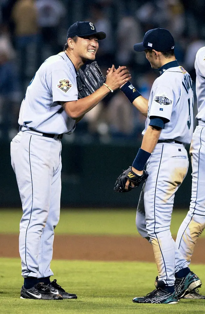 2002年 マリナーズ ラインアップ カード イチロー 佐々木 長谷川 A