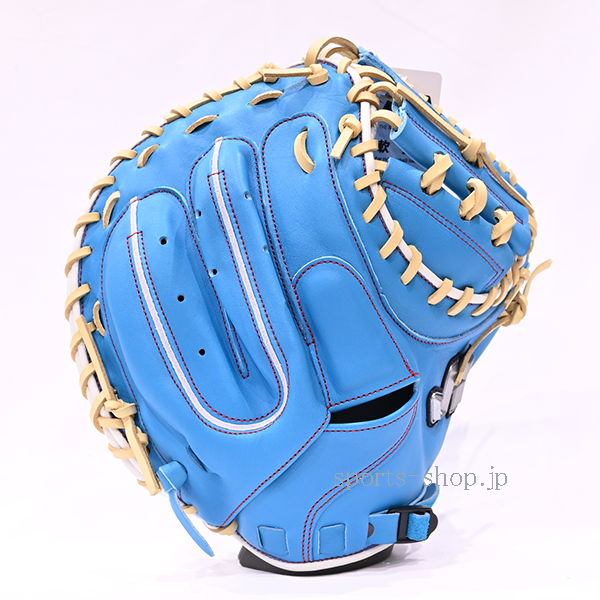 ハタケヤマ 40周年記念 限定品 PRO-M8LBK 水色 関東 捕手用 軟式