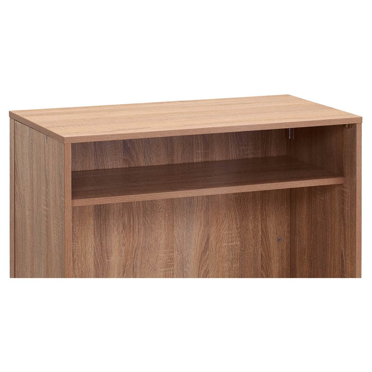 木製ワンタッチ式簡易カウンター ラスティック柄〔ストエキオリジナル