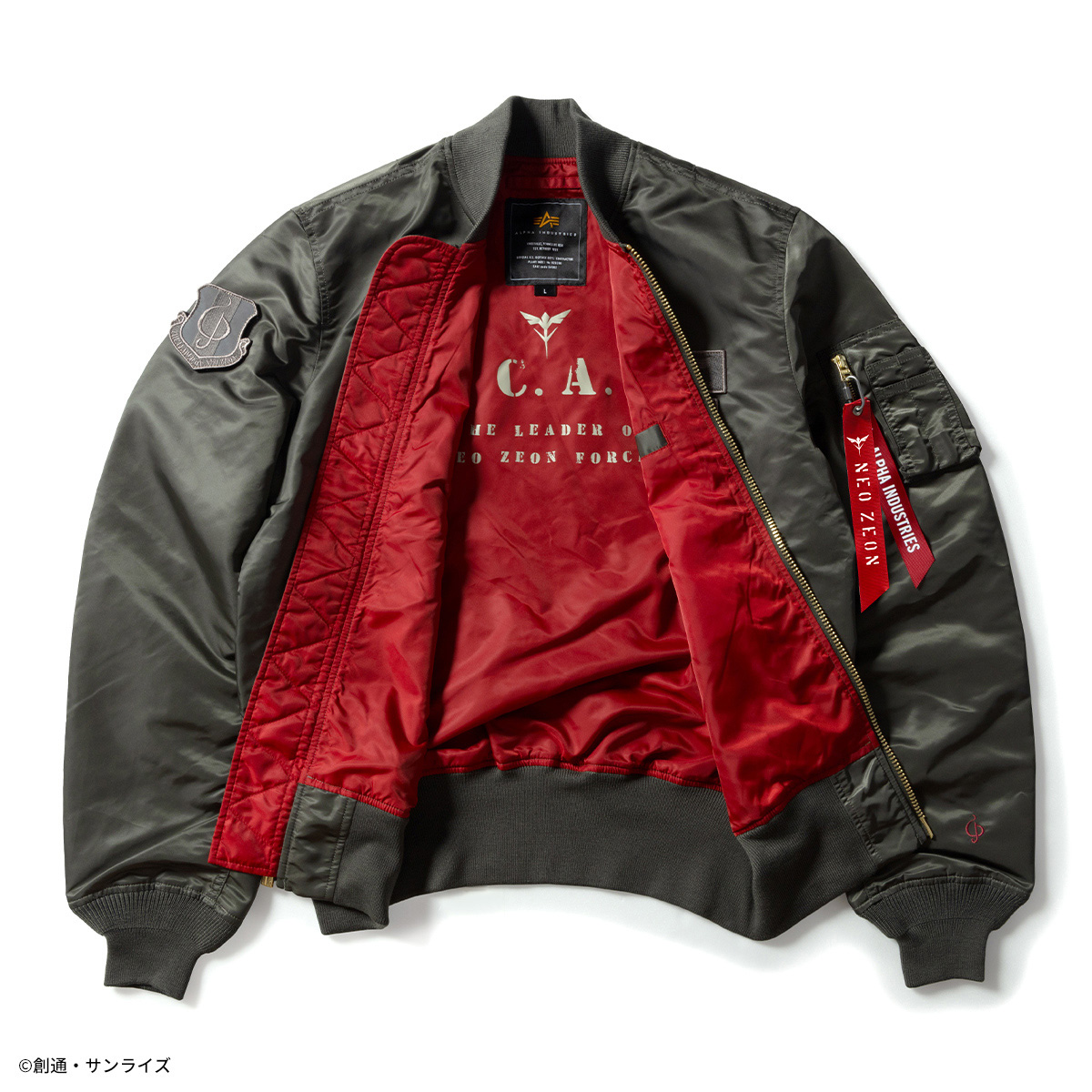 機動戦士ガンダム 逆襲のシャア』×ALPHA INDUSTRIES 2024新作フライト