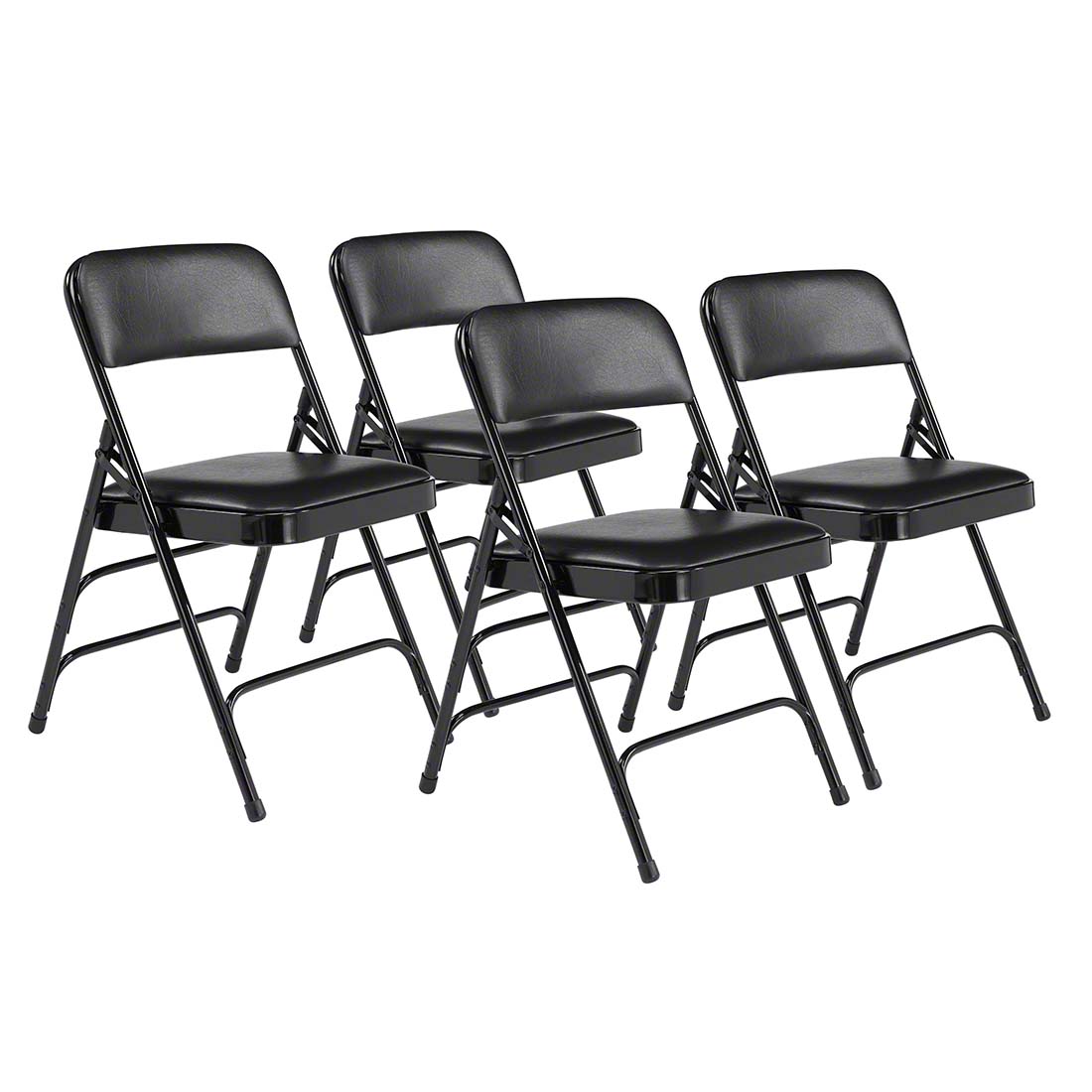 NPS® 1310 Vinyl Premium Folding Chair, Caviar Black | StageDrop