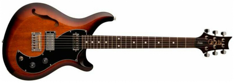 Prs S2 Vela Semi-Hollow USA - mccarty tobacco sunburst Double cut