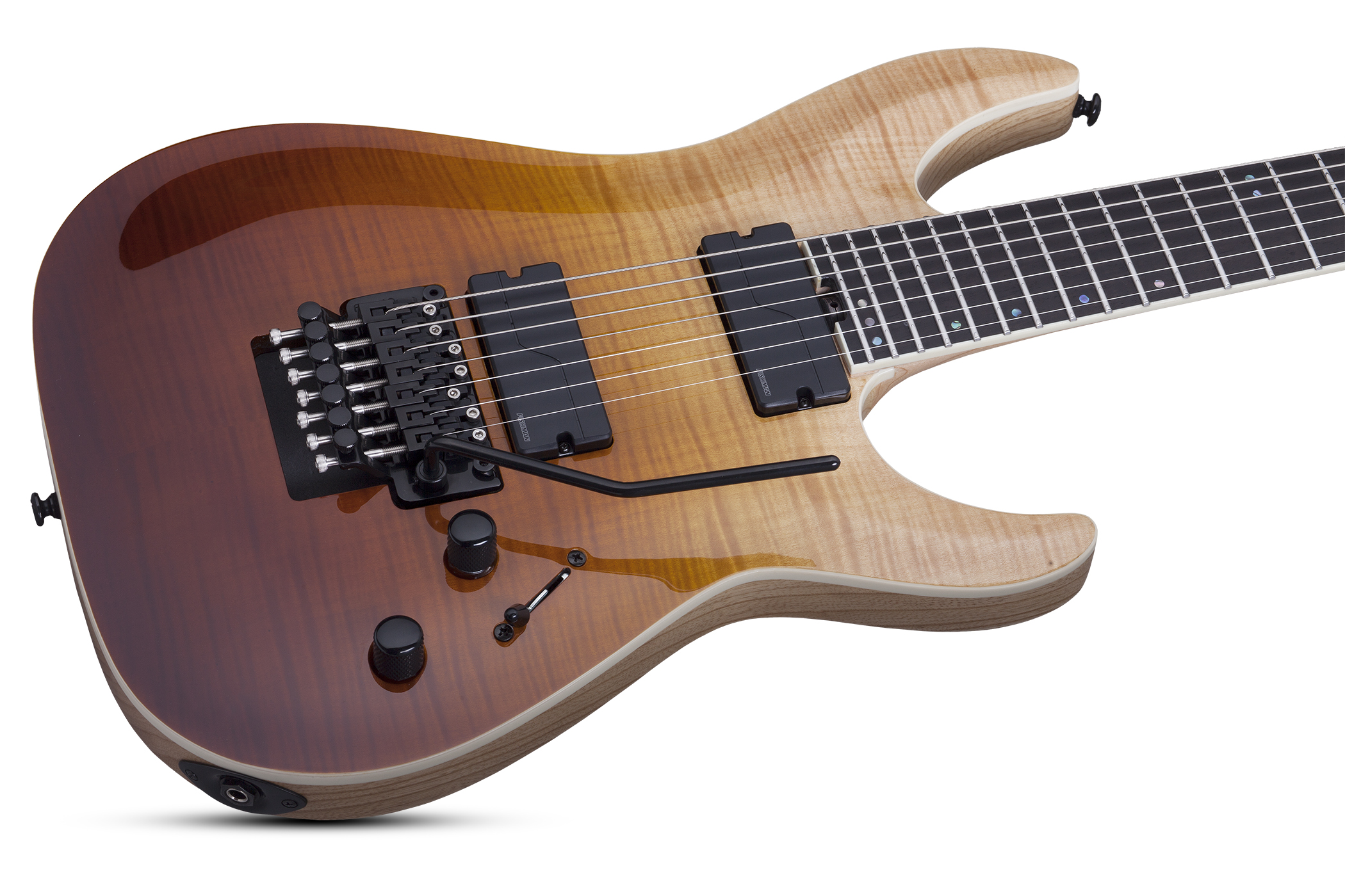 Schecter C-7 FR SLS Elite - antique fade burst 7 string electric