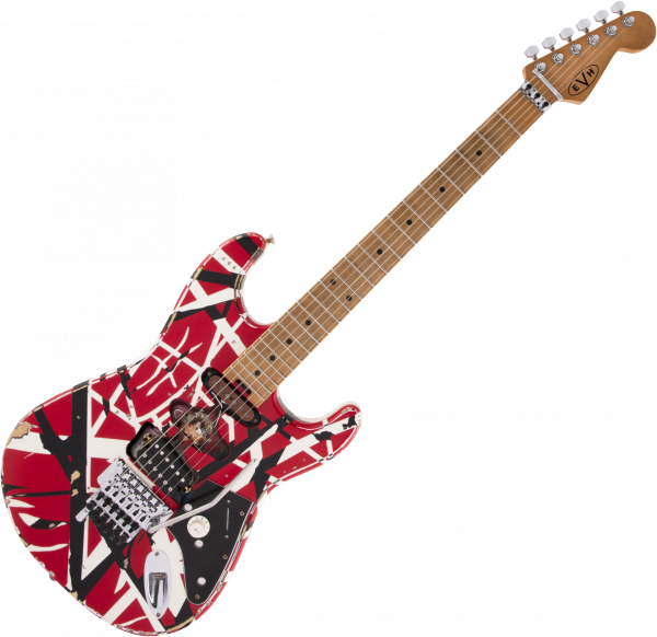 Evh Striped Series Frankenstein Frankie - red with black & white