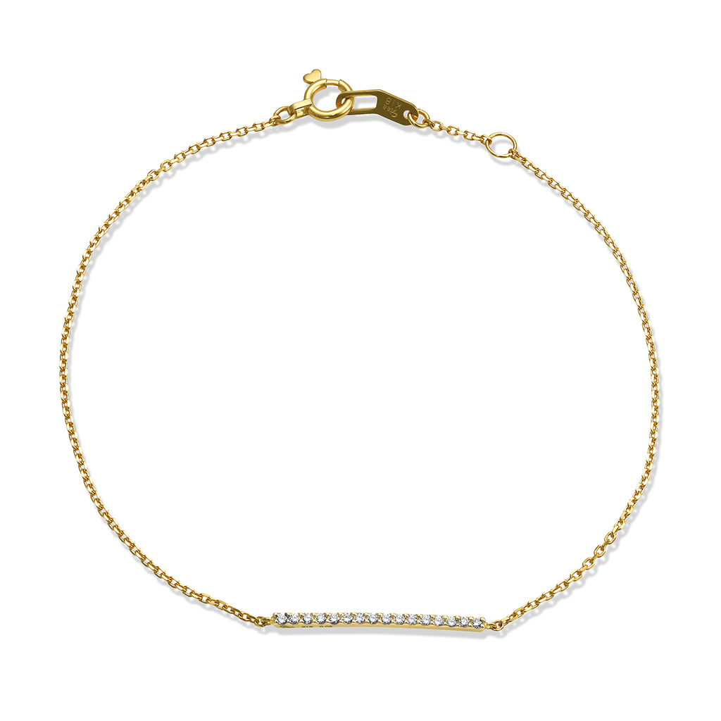 DIAMOND LINE BRACELET(2ZU0619)K18 ブレスレット｜スタージュエリー