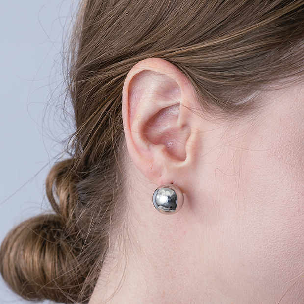 BALL & BALL PIERCED EARRING(片耳用)(2SP0908)SV925 ピアス｜スター