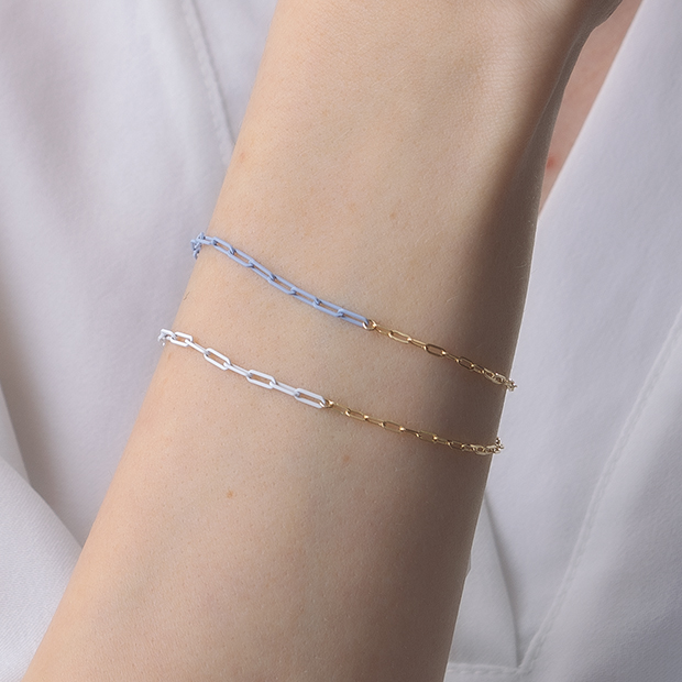 COLOR ON COLORS BRACELET(ホワイト)(2SU0983)SV925/K10 ブレスレット