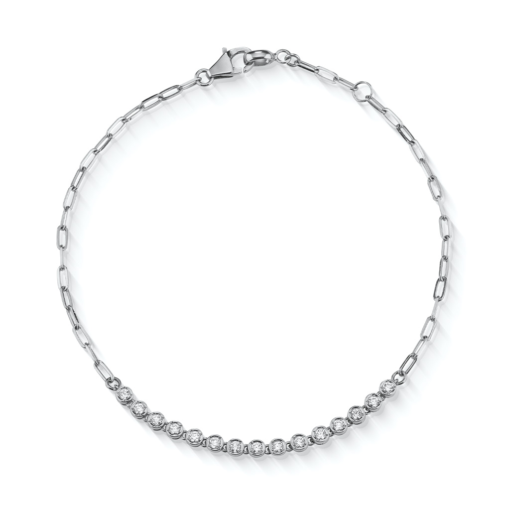 DIAMOND LINK BRACELET(1XU0520)Pt950 ブレスレット｜スタージュエリー