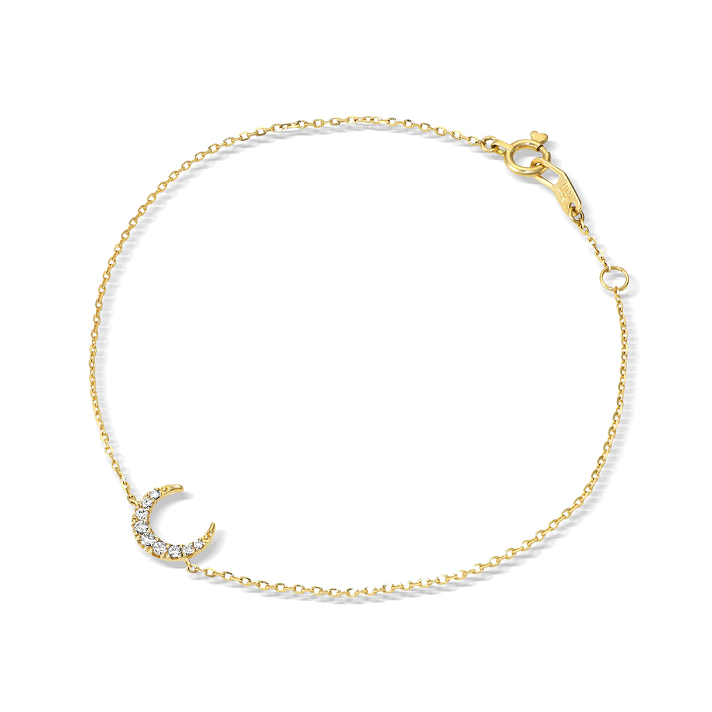 DIAMOND MOON BRACELET(2ZU0621)K18 ブレスレット｜スタージュエリー