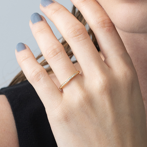 HALF ETERNITY RING(2ZR1582)K18 リング｜スタージュエリー公式