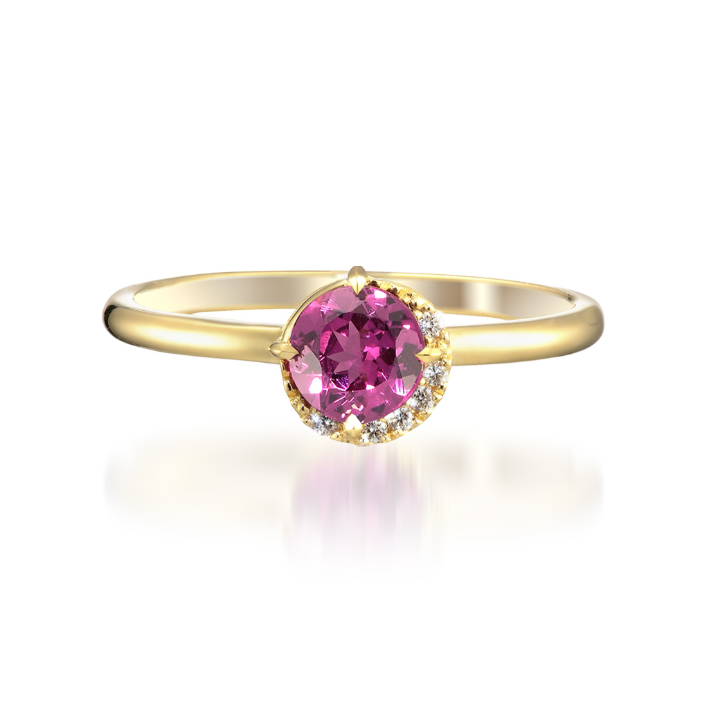 POWER ON THE MOON PURPLE GARNET RING(2ZR1487)K18 リング｜スター