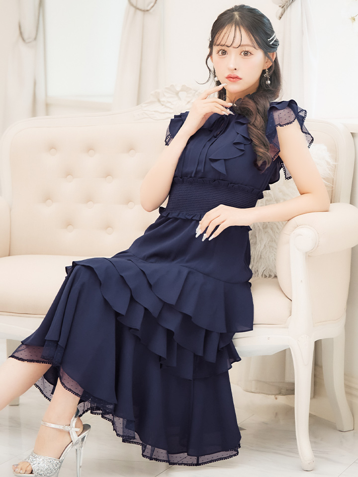 XS-Lサイズあり【SETTAN/セッタン】ハイネック/ リボン/ シアー