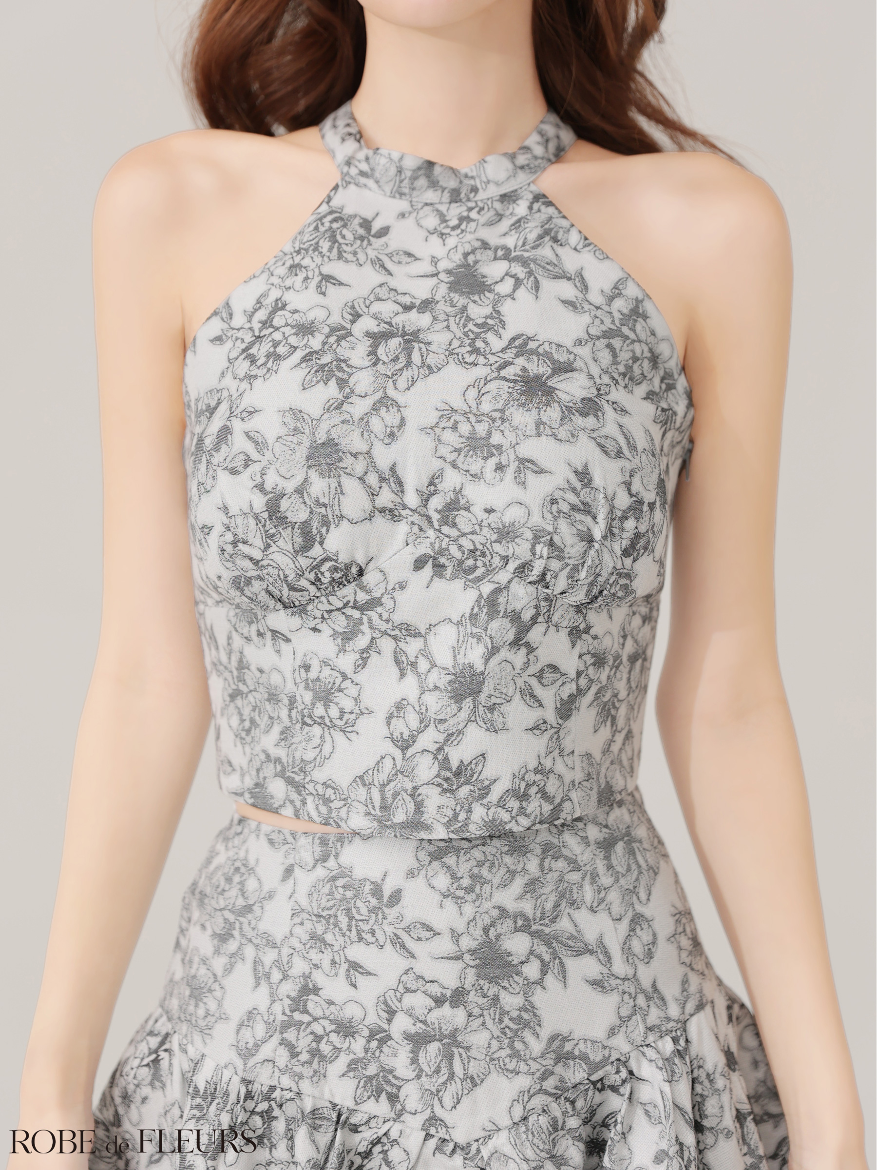 XSサイズあり【ROBE de FLEURS/ローブドフルール】ジャガード