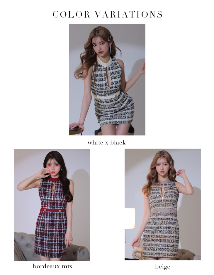 XSサイズあり【Glossy/グロッシー】フロントジッパー/ チェック柄