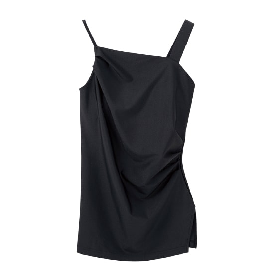 ハルル】SUKALA シャインストレッチアシンメトリーブラトップレギンス