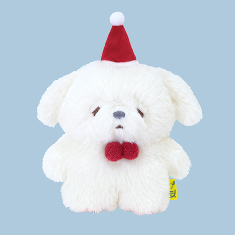 ふわふわ たっとん ぬいぐるみ (S) サンタ いぬ WH - サンレモン