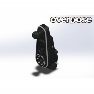 overdose リアモーターマウントキット ブラック ベルトボールデフ