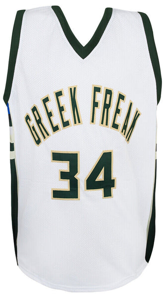 Giannis Antetokounmpo Signed White 'Greek Freak' Custom Basketball