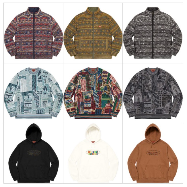 アイテムギャラリー】ミッソーニ Supreme®/Missoni® | Supreme Plus