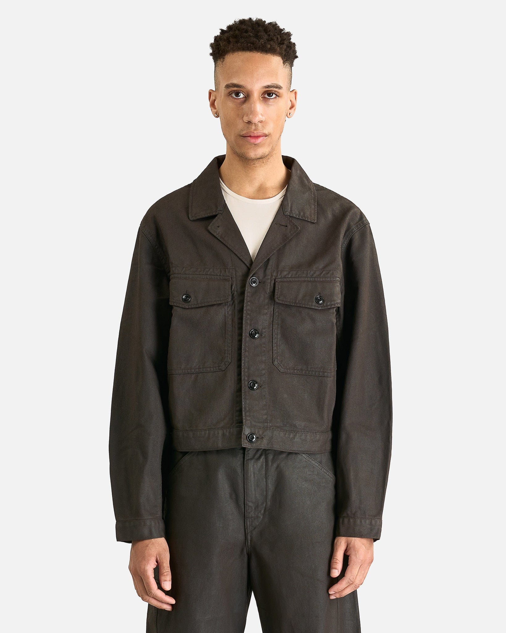 Trucker Jacket in Dark Chocolate – SVRN