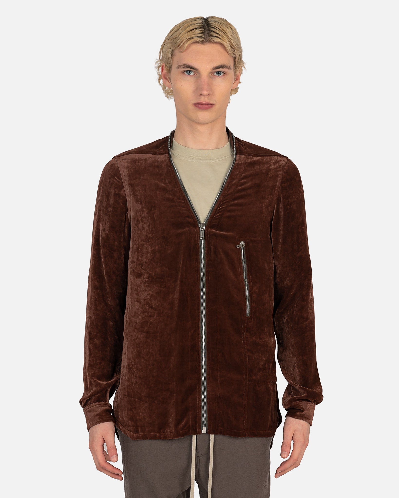 Zip Larry Shirt in Macassar – SVRN