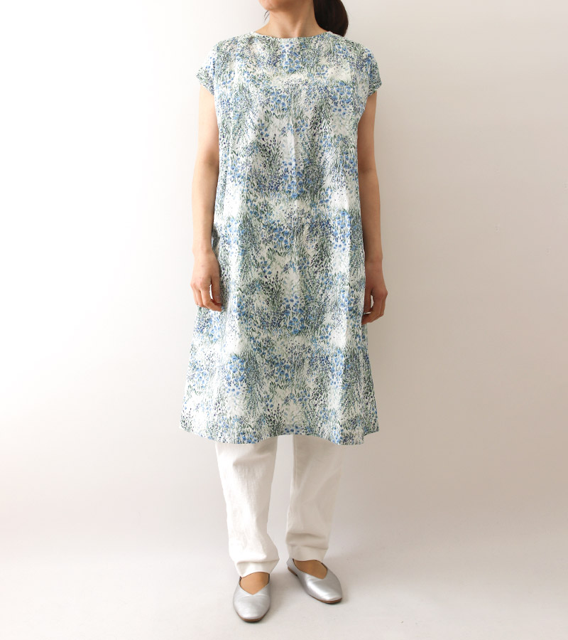 寸法図【NO.193】肩タック入りのフレンチスリーブワンピース＆ブラウス