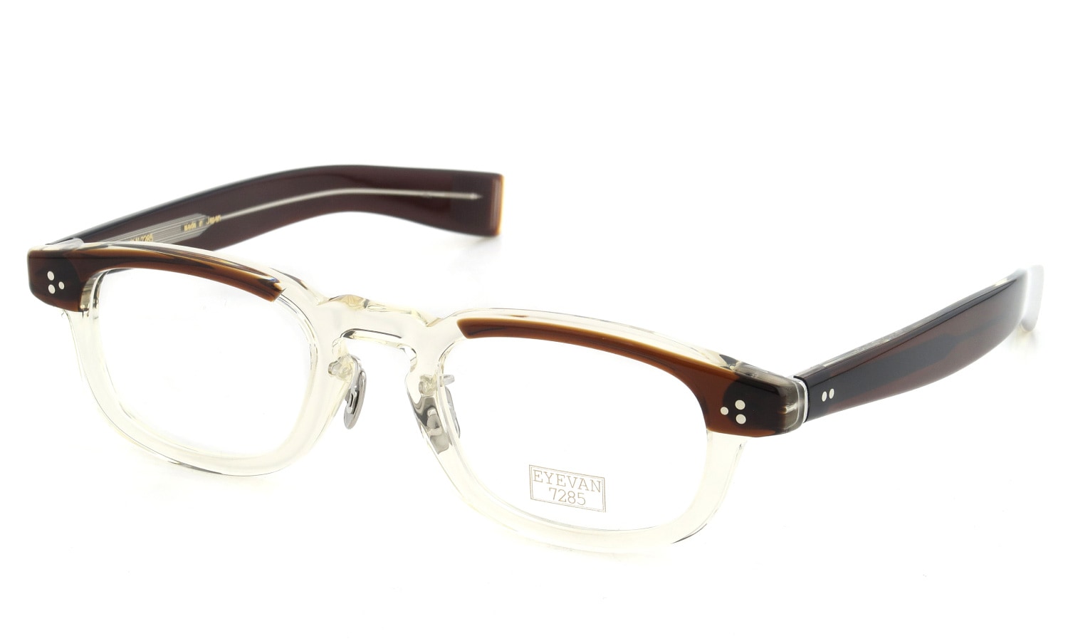 EYEVAN7285 メガネ 351 (48)通販 C.353 BROWN BROW 正規取扱