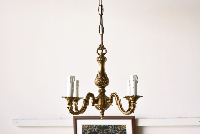 ✨J urimさま✨SALE‼️70年代 昭和レトロ ポップなシャンデリア 4灯