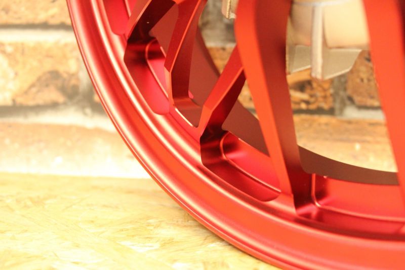 3,000Pバック！MOS鍛造ホイール GX-10 前後セット 艶消しレッド [1〜3