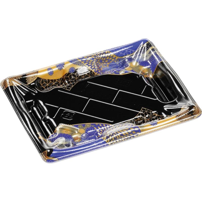 寿司容器 輝ステージ2-3PK 本体 はな扇子赤 エフピコ | テイクアウト