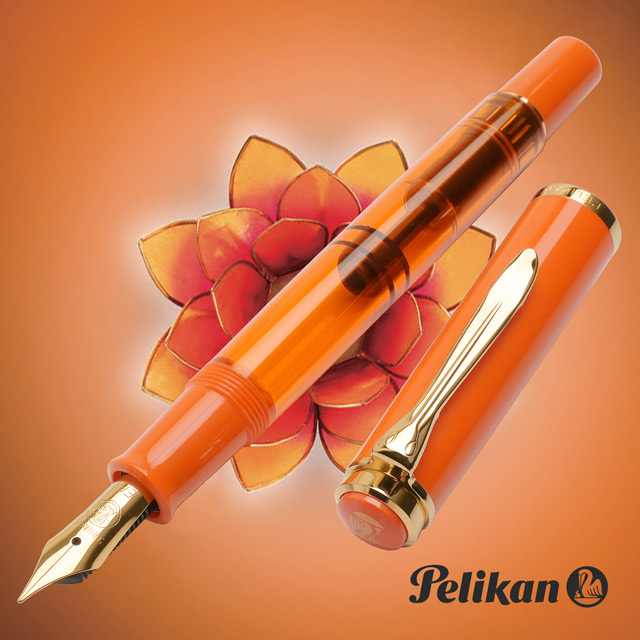 Pelikan（ペリカン）特別生産品 万年筆 クラシック M200 オレンジ