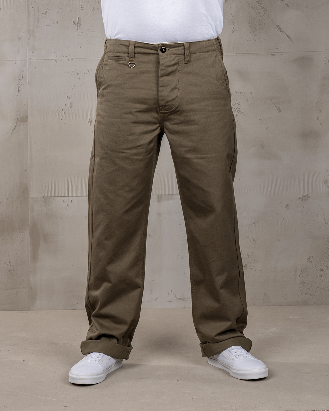 1940 Service Chino Green – Classic Military Inspired Cotton Pants