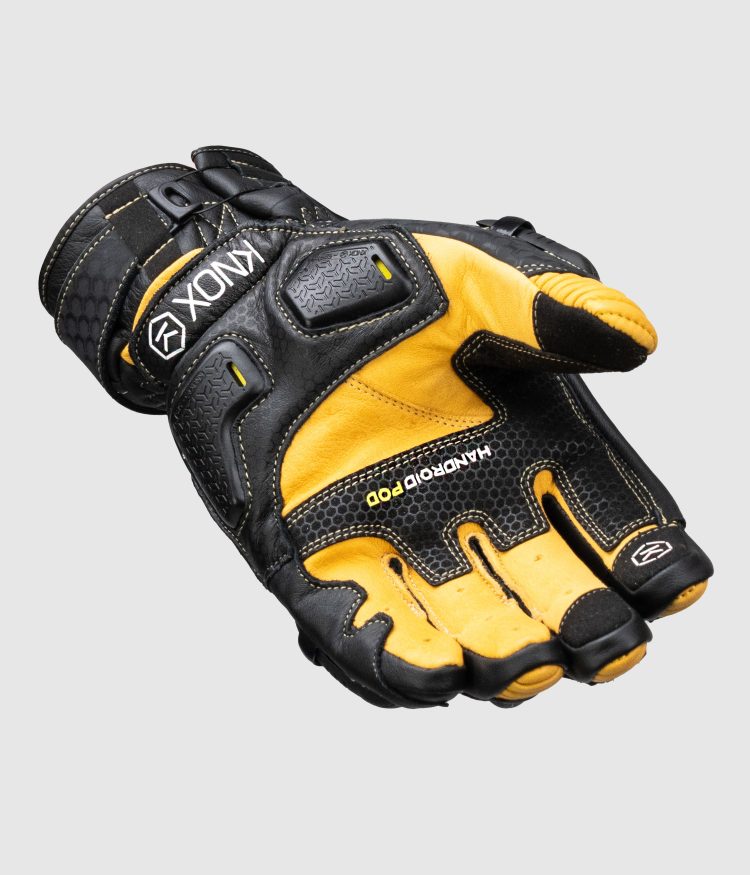 Handroid Pod Motorcycle Gloves MK5 – Black/Sand - Knox