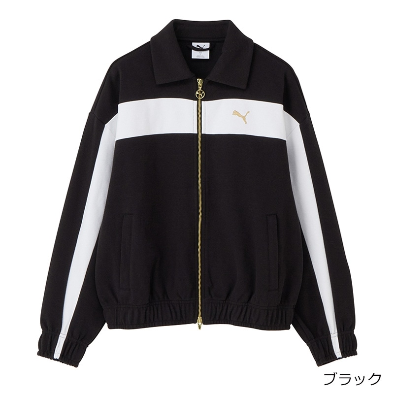 PUMA プーマ リラックスドトラックジャケット(ブラック): 通常| プラザ