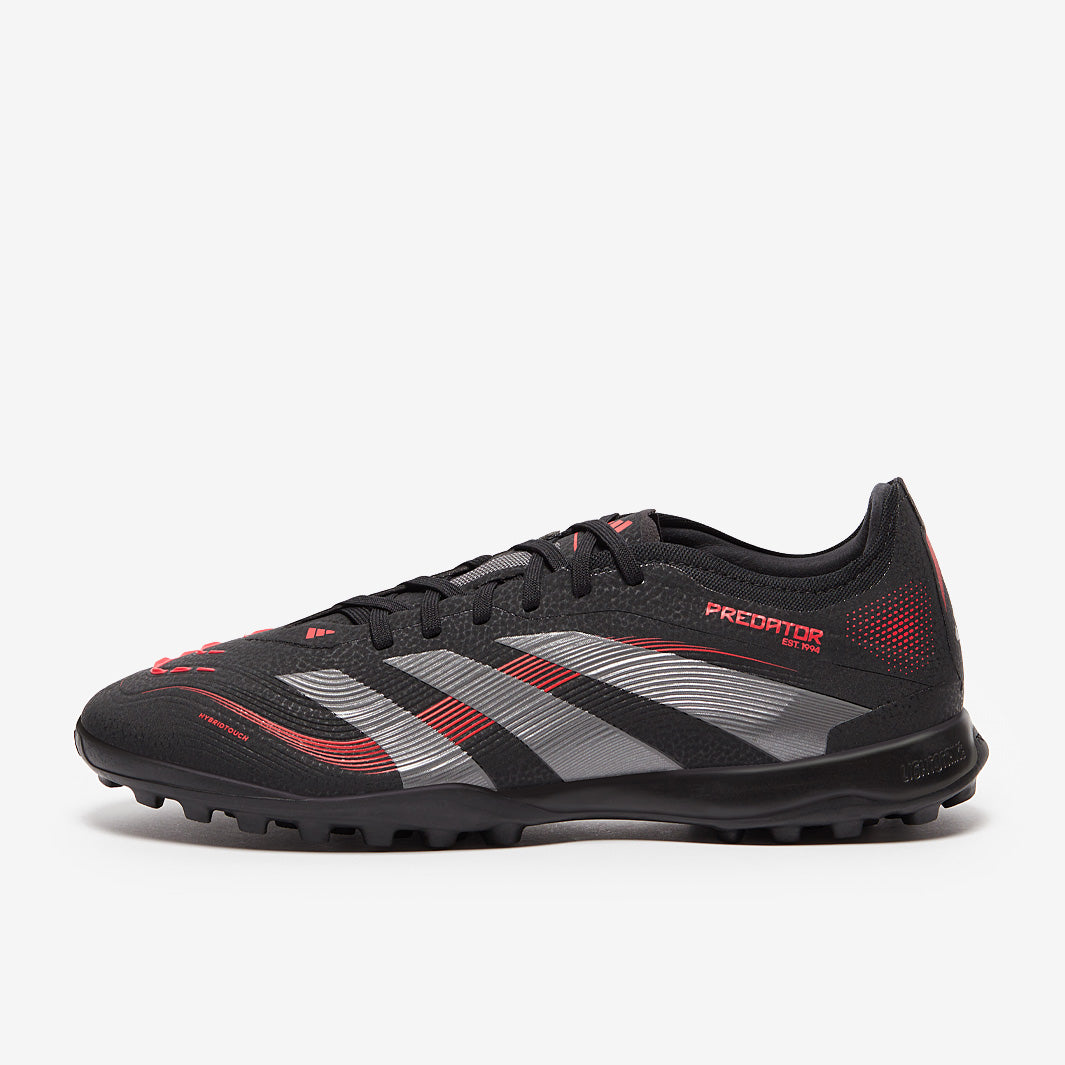 adidas Predator Pro Turf - Black/Grey Four/Lucid Red - Adult Cleats