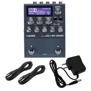 Boss IR-200 Amp and IR Cabinet Pedal, Power Supply 9V, (2) 1/4