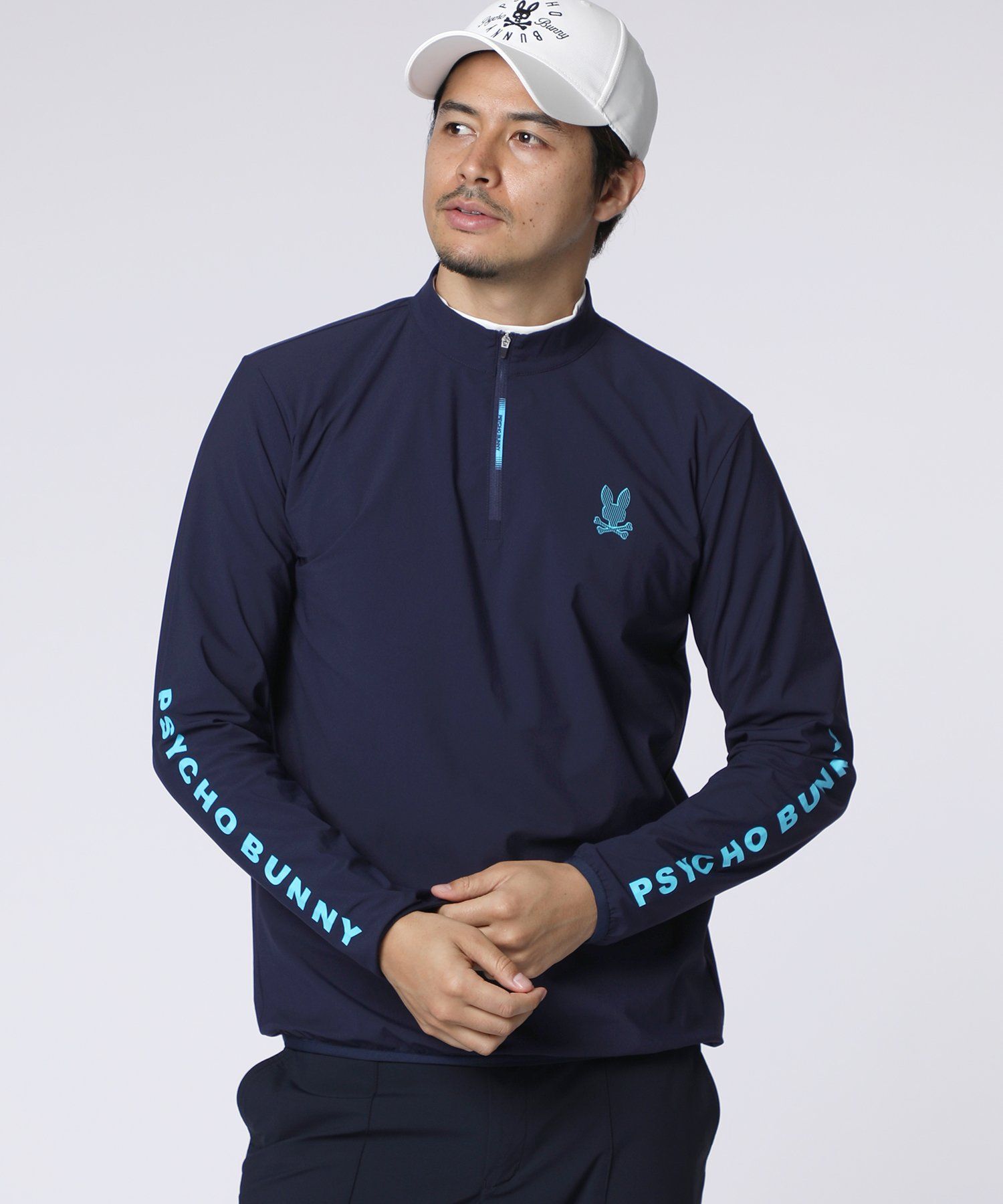 GOLF]ナイロンストレッチジャージ ハーフジップモックネック｜Psycho