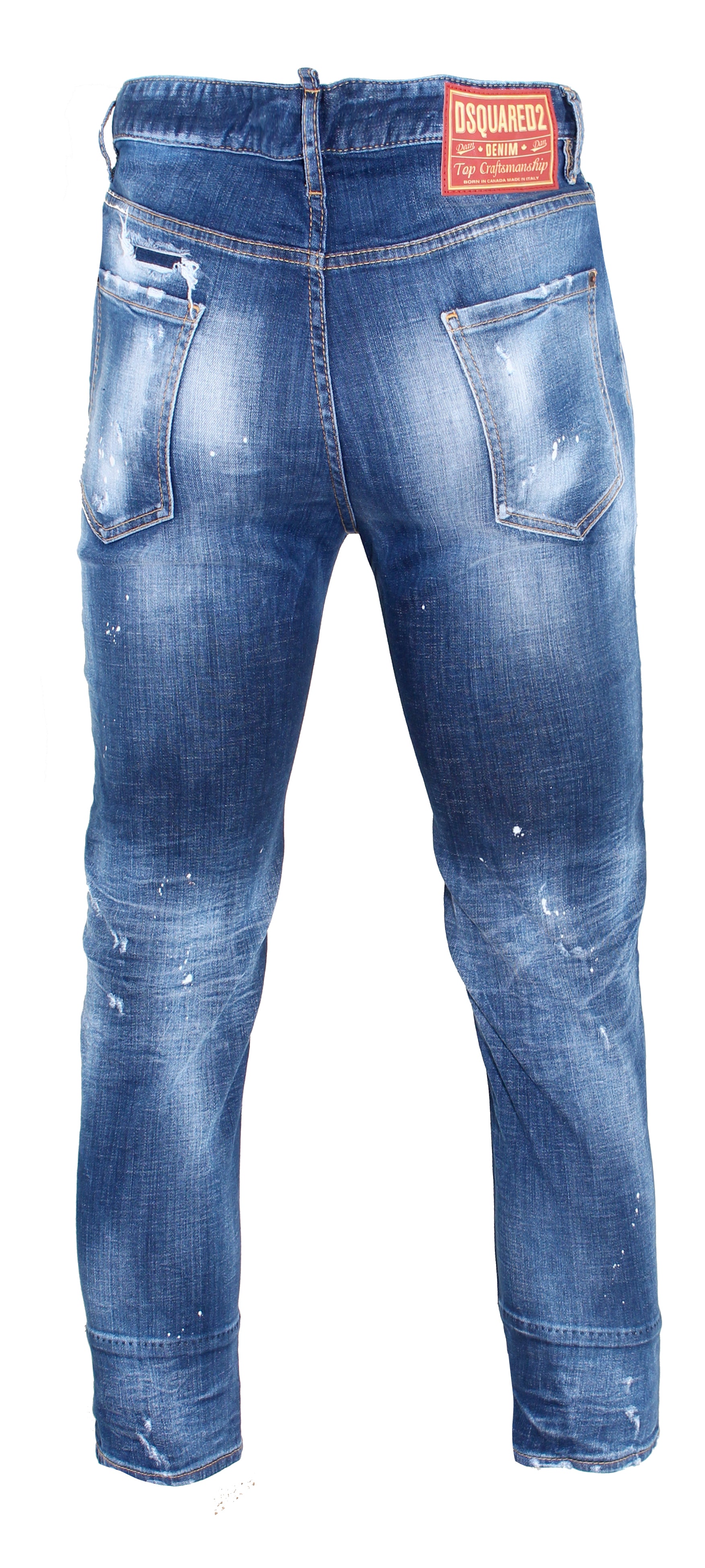 Men's Dsquared2 Holy Dark Wash Brad Jeans - PureAtlanta.com