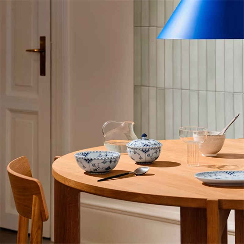 ブルーフルーテッド フルレース プレート オープンワーク 25cm