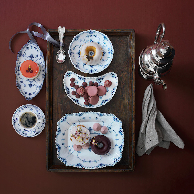 ブルーフルーテッド フルレース ピックルディッシュ 24.5cm|ロイヤル