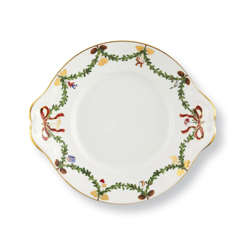 スターフルーテッド クリスマス ケーキディッシュ 27|ロイヤル