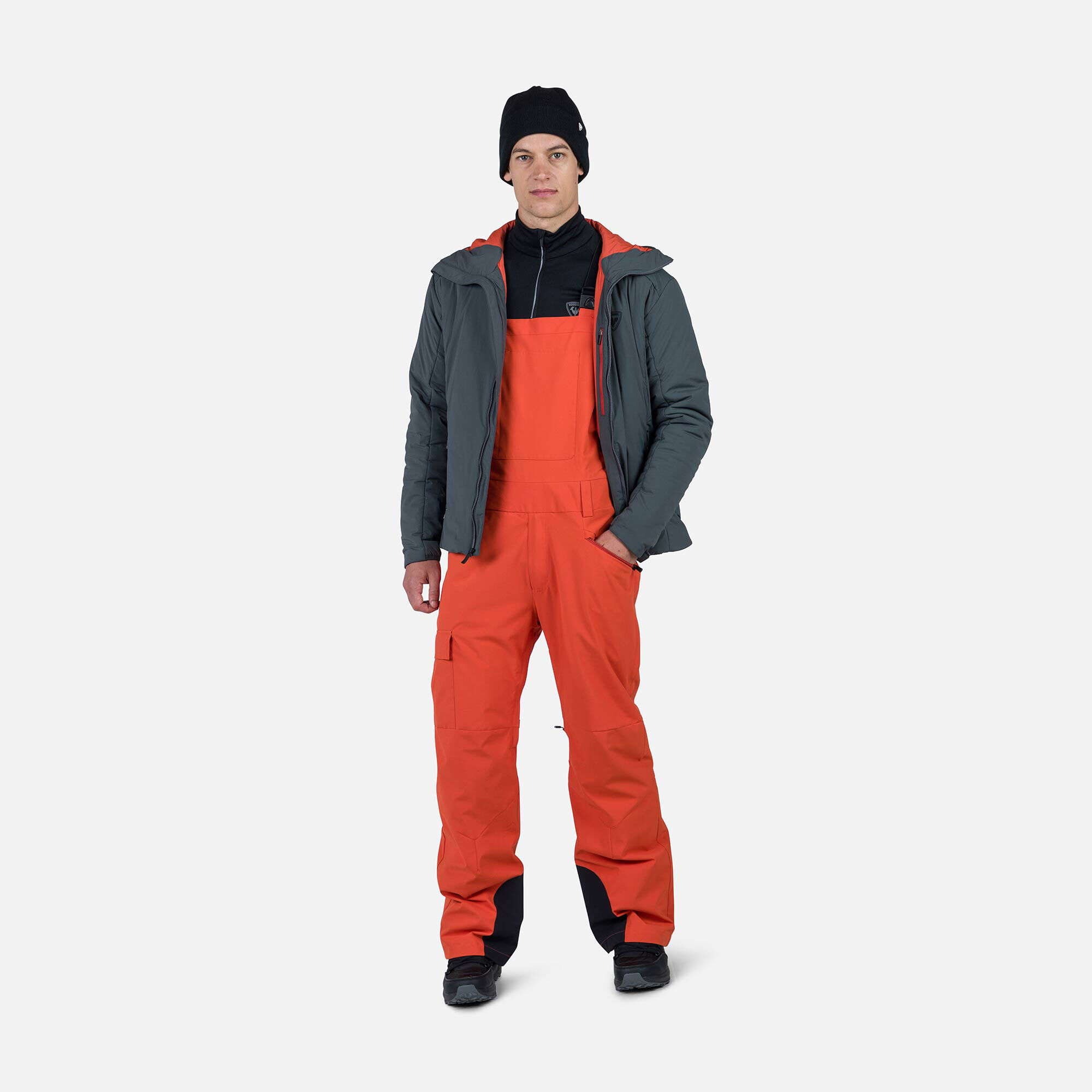 Men's Relaxed Bib Pants | Brown | Rossignol