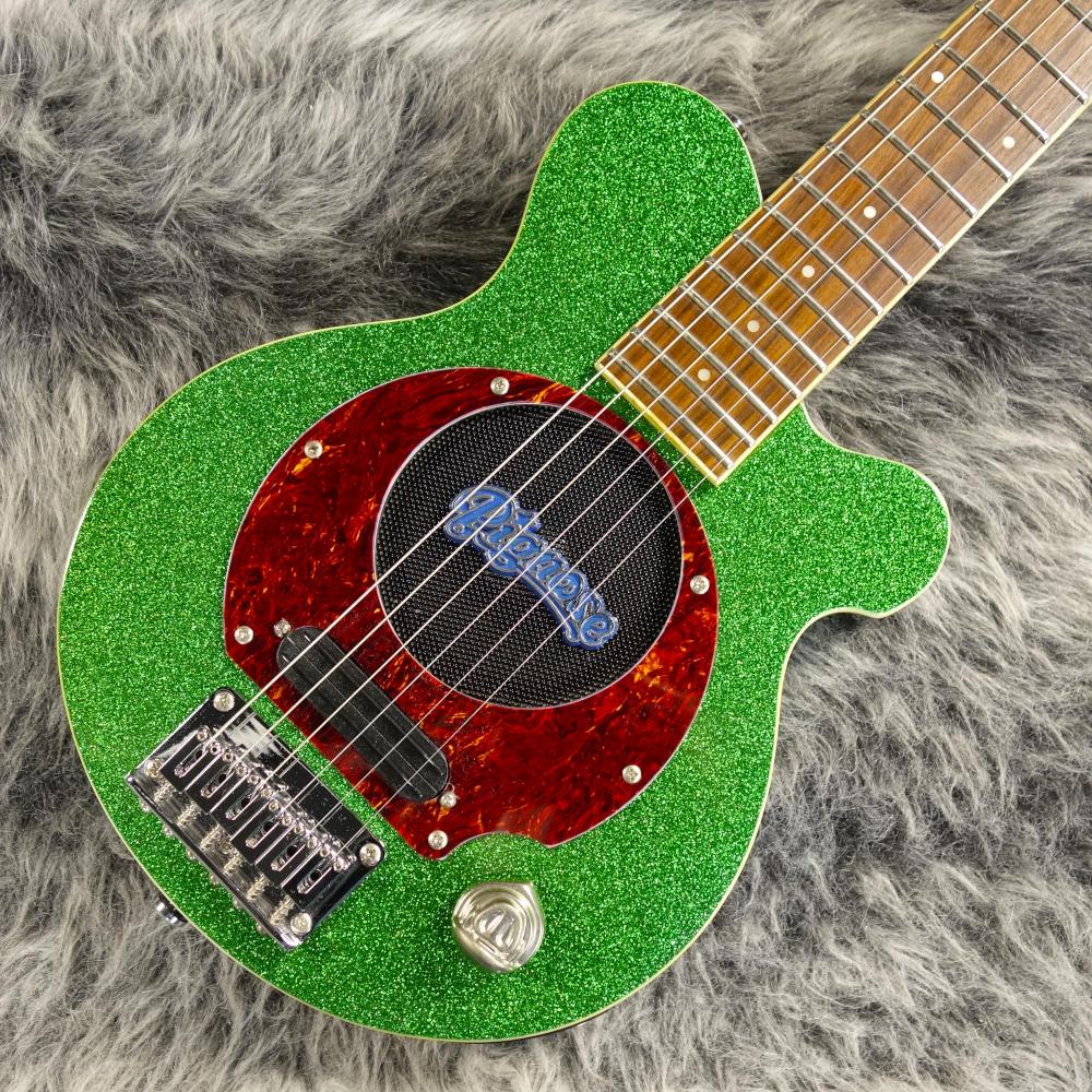緑　Pignose アンプ内蔵 エレキベース　ピグノーズ Pignose ピグノーズ PGG-200FM SGR フレイムトップ アンプ内蔵ミニ